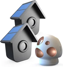 HTZSAFE Driveway Alarm- Driveway Alarms Wireless Outside Weatherproof Solar Moti