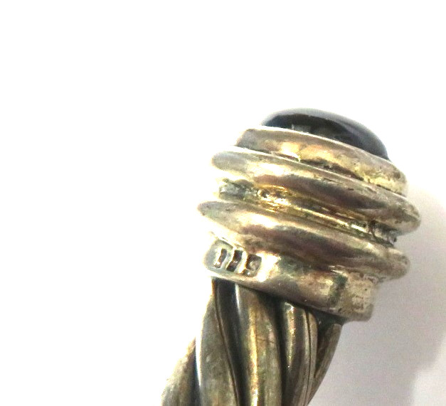 Solid Heavy Sterling Silver Twisted Cuff Bracelet… - image 3