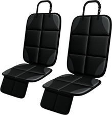 2-Pack Car Seat Protector for Baby  Child   Waterproof, Large with 2 Pockets