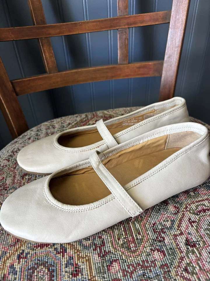 Clark’s Originals Mujer Cuero Neutro Crema Ballet Planos Talla 6 Foto 2 de 4