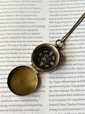 Antiqued Brass Tone Functional Hinged Compass Necklace 15.5”