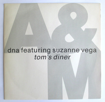 DNA MIT SUZANNE VEGA - FRANCE SP (7'') ''TOM'S DINER'' (PROMO STICKER)