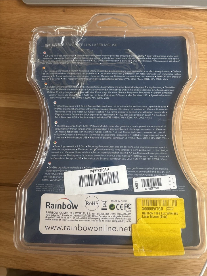 Microsoft Free Lux Laser Mouse. 1600dpi Blue - Image 4 of 4