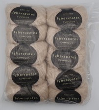 10-PACK Fyberspates Cumulus Alpaca  Silk YARN Natural 25g 150m 164 yds Each