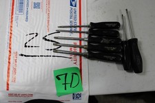 7-Piece Lot black Screwdriver Set Torx 2 SNAP ON TORX