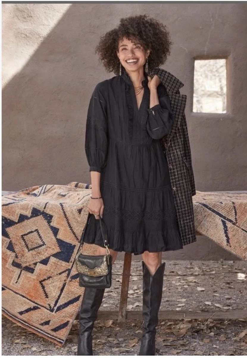 black long sleeve dress pick up Adesa Long Sleeve Keyhole Plunge Maxi Dress | Black | Womens