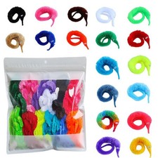 Comonc 100 Pcs Magic Twisty Worm Wiggly Fuzzy Worms on a 100, Assorted