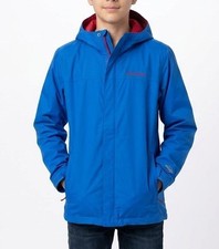 COLUMBIA Omni Tech Waterproof Breathable Youth Large YL Hooded Coat Jacket KP