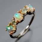 Women jewellery ring Natural Opal Ring 925 Sterling Silver Size 7 /R473257