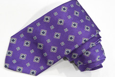 BROOKS BROTHERS MAKERS PURPLE SILK MEN'S Neck Tie W: 3 1/4" BY L:59"