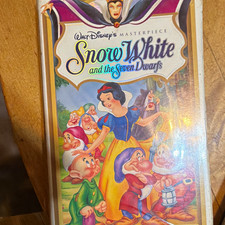 Walt Disney Home Video Snow White and the Seven Dwarfs VHS Masterpiece NTSC