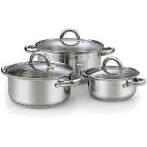 Versatile 6-Piece Cookware Set, Induction Compatible