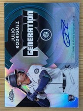 RARER (🔥#/25) Julio Rodriguez 2022 Topps Chrome Generation Now RC Autograph
