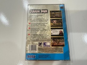 Jurassic Park (Sega CD, 1993) CIB Complete in Box with Manual + Reg Card EXC