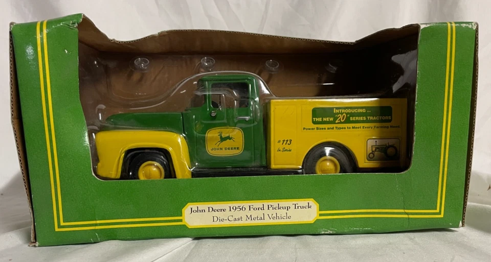 ERTL 1:25 Die-Cast Metal Vehicle John Deere 1956 Ford Pickup Truck in Box - Image 3 of 4