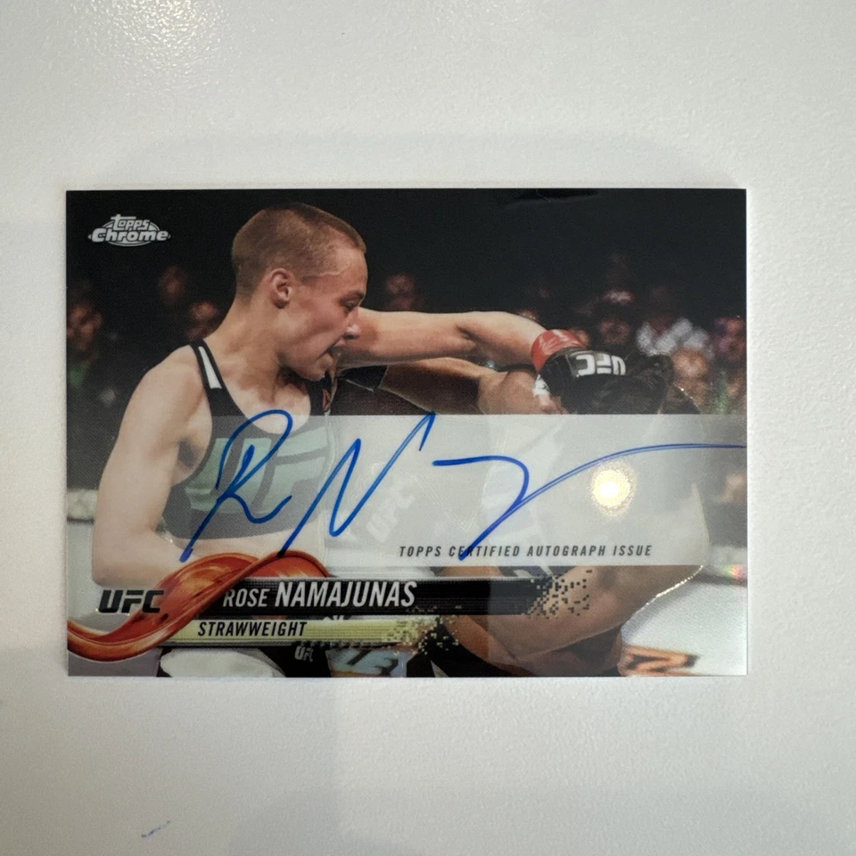 2018 Topps Chrome UFC - Fighter Autographs Thug Rose Namajunas Auto  #FA-RN (AU) - Image 2 of 4