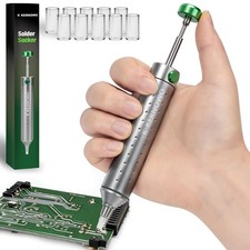 Solder Sucker Desoldering Pump, Manual Desoldering Tool for Engineer with Sel...