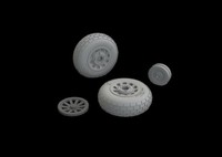 P-51B/C Wheels Block Tread / 1:48 - Eduard 648989