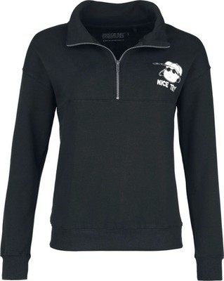 Peanuts Sweatshirt Damen Lucy - Attitude! - Troyer schwarz