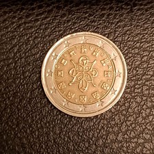 Moneta da 2 euro Portogallo 2002 conio errato