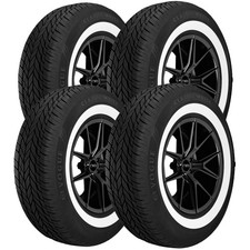 Qty 4 23575r15 Vogue Classic Radial 109t Sl White Wall Tires