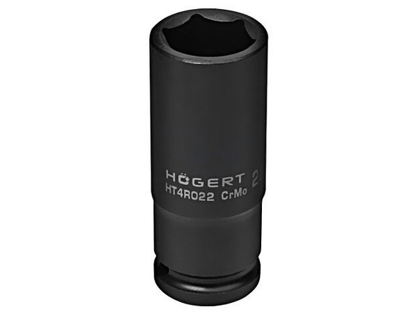 "HT4R022 Aufsatz 6-Kant,SteckschlüSsel,Schlag Hex 22Mm 1/2\" Lange HÖGert Technik"-image