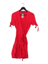 & Other Stories Wrap Midi Dress in Red