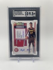 Onyeka Okongwu 2020-21 Contenders Rookie Ticket Swatch Auto RC 3/10  SGC 9.5