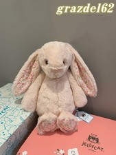 Jellycat 31cm Blossom Blush Bunny Cherry Cute Plush Doll Dust Bag