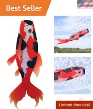 Stunning 48" Koi Fish Windsock - Durable Outdoor Decoration for Boats  Gardens