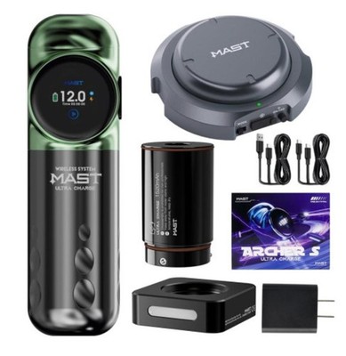 Mast Archer S Max Wireless Tattoo Gun Pen Machine, Pro Cartridges Tattoo Machine