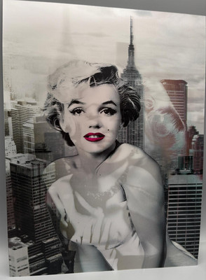 3D-Bild/Effekt-Flip-Marilyn Monroe-3 Bilder-New York-30x40cm-ohne Rahmen