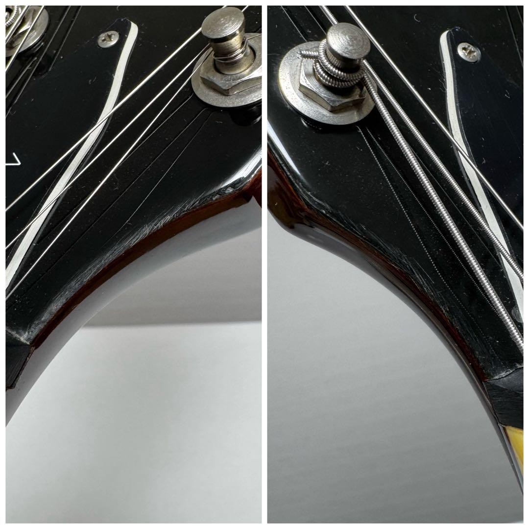 【美品】DEAN V Exotic Bubinga エレキギター フライングV DEAN V Exotic Bubinga Electric Guitar Flying V Safe Packing