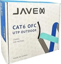 JAVEX 23AWG CAT6 Outdoor Direct Burial, UV-Resistant and Weather-Proof PE Jac...