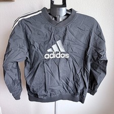 Vintage 90s Adidas Kid's Child Nylon Pullover Windbreaker Child Size Large