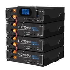 4Pack 20.48kWh 48V 100AH Server Rack LiFePO4 Battery CE,UN38.3