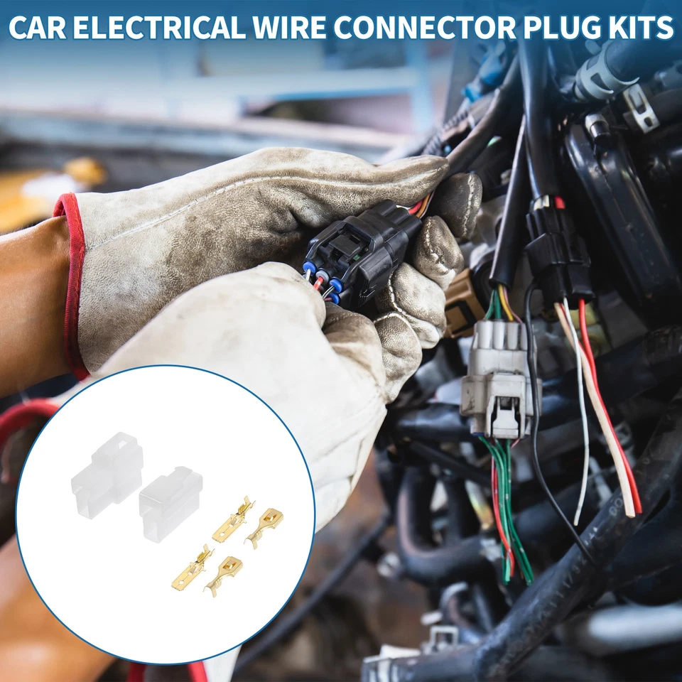 2 Conector de Cable Eléctrico para Automóvil de 2 Pines Kit de Enchufe Serie 6.3 - Imagen 2 de 4