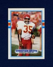 Christian Okoye 2nd Year Card: 1989 Topps #353