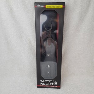 Tactical Necktie ThinkGeek Laser Pointer (READ) Pockets Slots Gag Gift Nylon