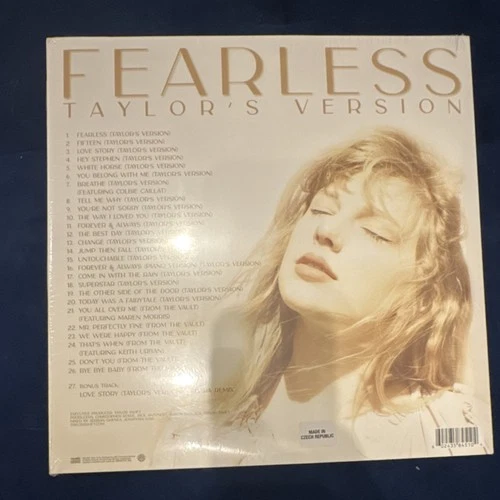 Taylor Swift Fearless (Taylor's Version) Gold Vinyl 2LP Sealed 12" 33 RPM Stereo
