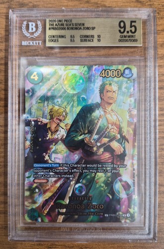 Roronoa Zoro (SP Card) graded BGS 9.5 for sale on eBay