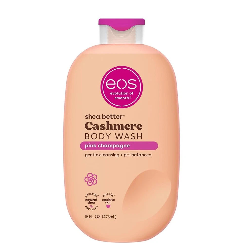 Jabón corporal eos Shea Better Cashmere, champán rosa, 16 fl oz Foto 2 de 4