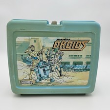 Fiambrera de plástico con termo Star Wars Droides vintage