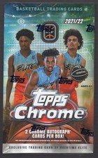 2021-22 Topps Chrome Overtime Elite OTE Basketball Factory Sealed Hobby Box 2 Au