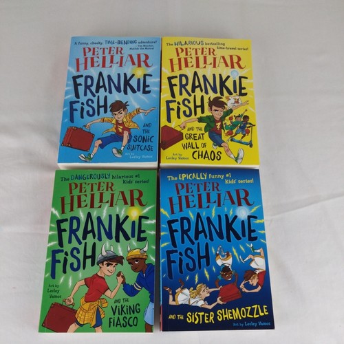 Frankie Fish Books 1-4 Paperbacks By Peter Helliar. Time Travel Kids Fiction - Picture 6 of 7