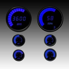 Multi-gauge Led Digital Bargraph Set Blue Led B9999b Made In Usa