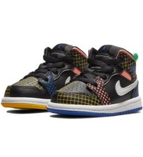 Nike Air Jordan 1 Mid MMD TD 'Multi Grid' Toddler Shoes DC4091-001