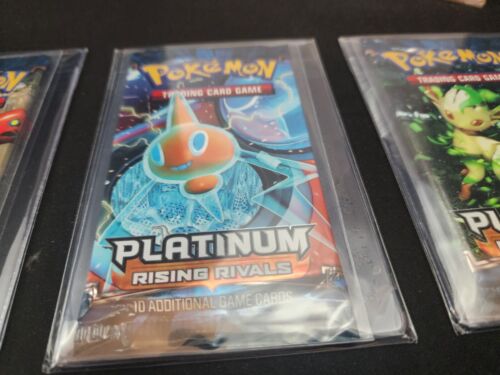 New Sealed Pokemon PLATINUM RISING RIVALS - 4 Booster Pack Art Set - Picture 4 of 13