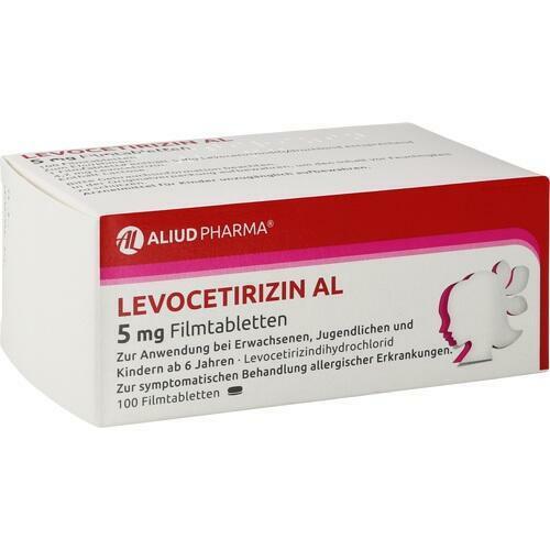 LEVOCETIRIZIN AL 5 mg Filmtabletten 100 St PZN 15817267
