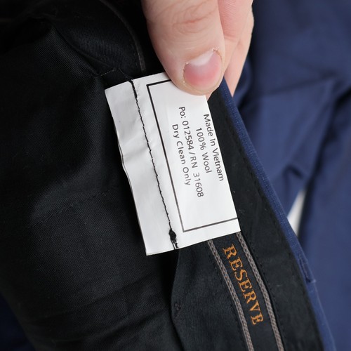 NWT JOS A BANK Reserve 100% Wool Dress Pants - Sizes 44L Unfinished MSRP $119 - Picture 13 of 17